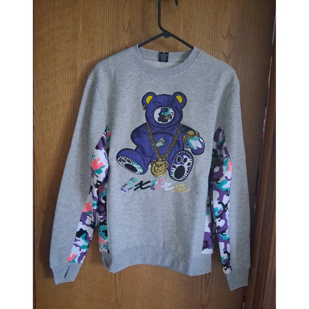 Screenshot Brand Sweatshirt Size Medium Urban Street Hip Hop Bear "Extra" New